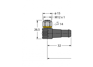 Actuator and Sensor Cable, PVC WKCV4T-P7X2-10/TEL