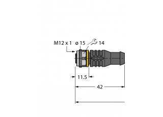Actuator and Sensor Cable, PVC RKC5T-10/TEG Actuator and Sensor Cable, PVC RKC5T-10/TEG