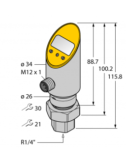 Pressure Transmitter (Rotatable) PS001R-511-LI2UPN8X-H1141 Pressure Transmitter (Rotatable) PS001R-511-LI2UPN8X-H1141