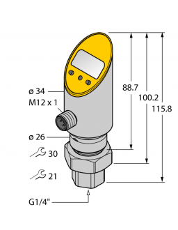 Pressure Transmitter (Rotatable) PS01VR-501-LI2UPN8X-H1141/D830 Pressure Transmitter (Rotatable) PS01VR-501-LI2UPN8X-H1141/D830