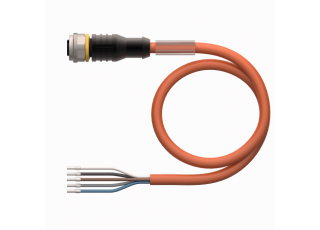 Actuator and Sensor Cable, PUR RKC4.5T-12.5/TXO3700 Actuator and Sensor Cable, PUR RKC4.5T-12.5/TXO3700