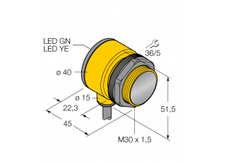 Photoelectric Sensor T30AW3LP W/30