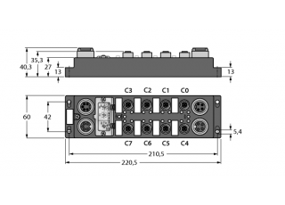 I/O Module for DeviceNet Fieldbus FDNP-CPG88-TT