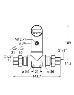 Differential Pressure Sensor PS010D-501T-LI2UPN8X-H1141 Differential Pressure Sensor PS010D-501T-LI2UPN8X-H1141