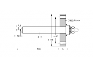 Flow Monitoring FCS-DN25A4-NAEX0/L100