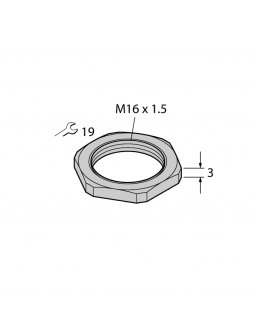  SECHSKANTMUTTER M16X1.5. SW19