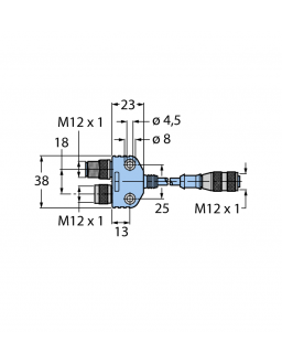 2-Way Splitter VB2-RKC572-0.3M-FKM-FSM 2-Way Splitter VB2-RKC572-0.3M-FKM-FSM