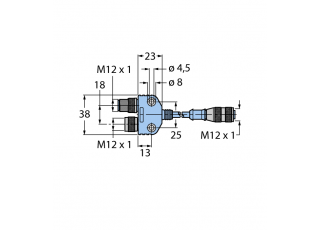 2-Way Splitter VB2-RKC572-0.3M-FKM-FSM 2-Way Splitter VB2-RKC572-0.3M-FKM-FSM