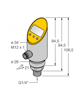 Pressure sensor PS001R-304-LI2UPN8X-H1141