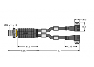 2-Way Splitter VBRS4.4-2PKW3S-5/5/TXL 2-Way Splitter VBRS4.4-2PKW3S-5/5/TXL
