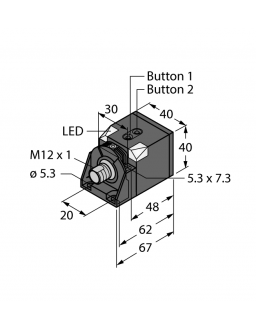 Ultrasonic Sensor RU200-CK40-2UP8X2T-H1151