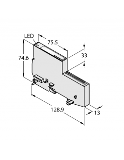 BL20 Economy Module BL20-E-8DO-24VDC-0.5A-P/ET