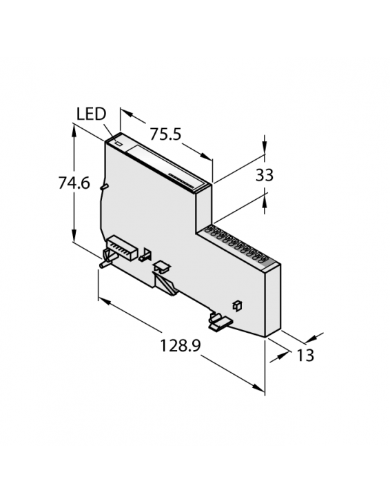 BL20 Economy Module BL20-E-8DO-24VDC-0.5A-P/ET