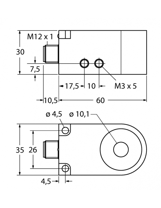 Inductive Sensor BI10R-W30-DAP6X-H1141