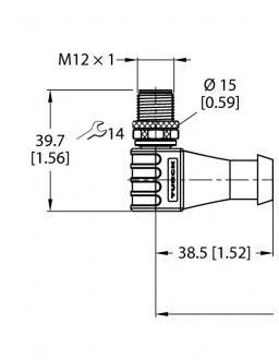 Industrial Ethernet Cable WSSD-RJ45S-4422-0.3M