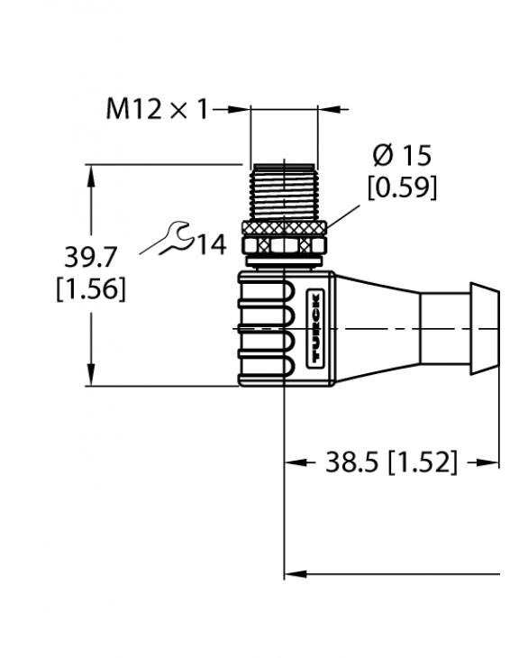 Industrial Ethernet Cable WSSD-RJ45S-4422-0.3M