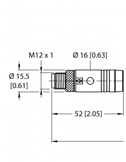 Supply Cable - M12 Power RSP56PLB-5/TXG