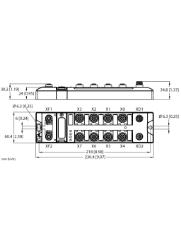 Compact multiprotocol I/O module for Ethernet TBEN-LL-16DIP