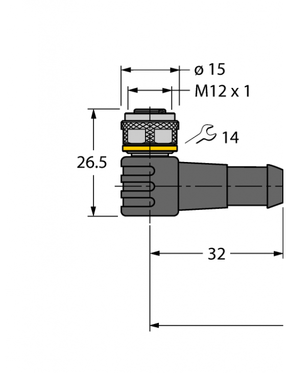 Actuator and Sensor Cable, PUR WKC4.4T-10/TXG Actuator and Sensor Cable, PUR WKC4.4T-10/TXG