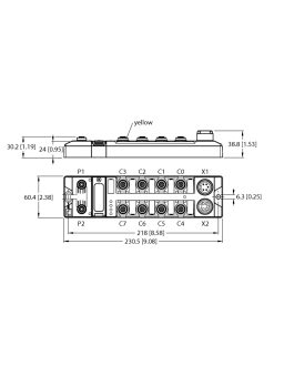 Compact PROFIsafe / PROFINET Block I/O Module TBPN-L5-4FDI-4FDX