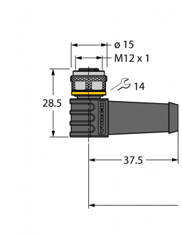 Actuator and Sensor Cable, PVC WKS4T-5/TEL