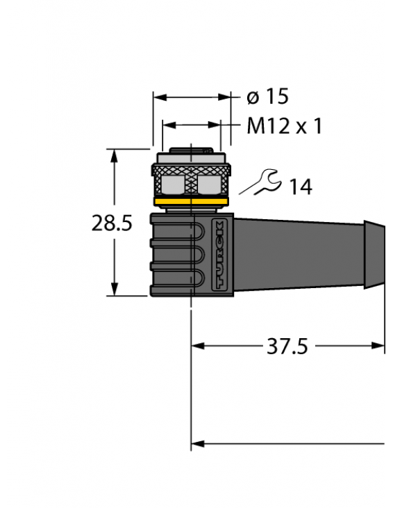 Actuator and Sensor Cable, PVC WKS4T-5/TEL