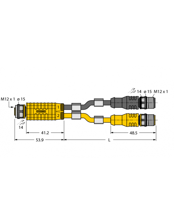 2-Way Splitter VBRK8-2RSC4.870T-0.15/0.15/TXL4000