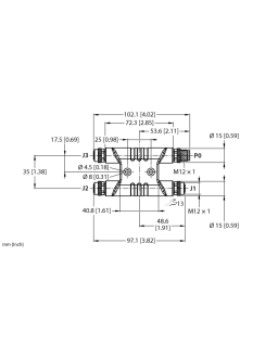 Power Splitters VH3-M12T-M4-3F4