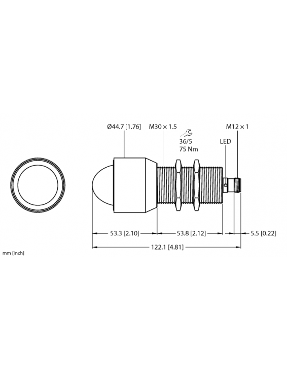 Radar Sensor DR30N-M30E-2UPN8X2-H1141