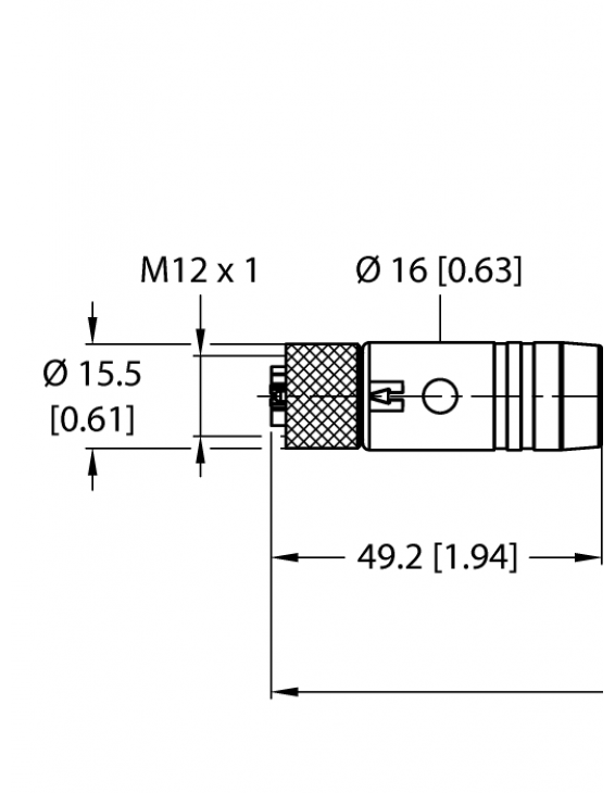 Supply Cable - M12 Power RKS56PKB-10-RSS56PKB/TXL