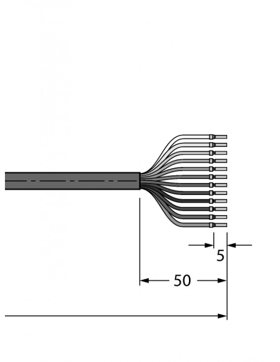 Actuator and Sensor Cable, PVC RSC12T-10/TEL Actuator and Sensor Cable, PVC RSC12T-10/TEL