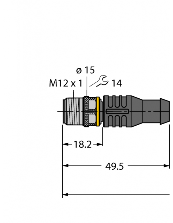 Actuator and Sensor Cable, PUR RSC4.5T-2/TXO3700