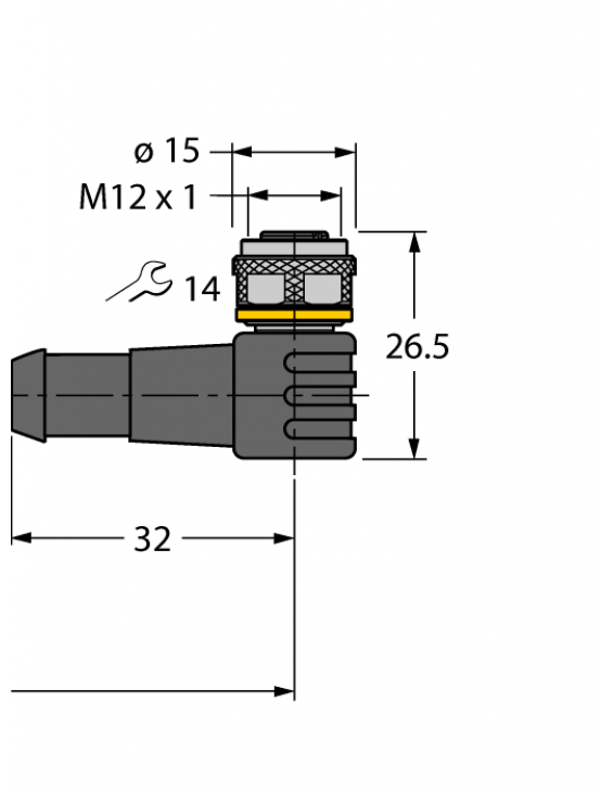 Bus Cable for CAN (DeviceNet, CANopen) WSC WKC 572-0.3M