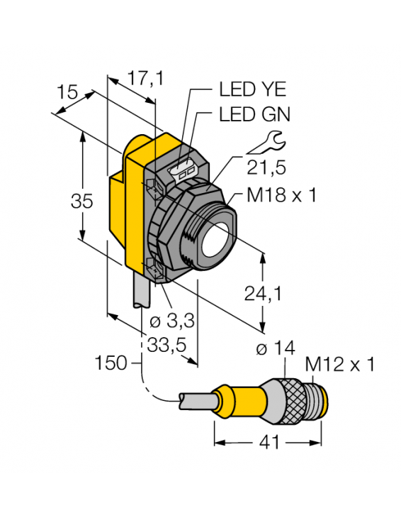Ultrasonic Sensor QS18UNAEQ5
