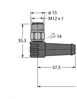 Cable for RFID Application in the Food Industry WSCV-WKCV5500-2M/S2500