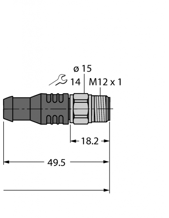 Weld-Splatter Resistant Actuator and Sensor Cable RKCV4.4T-3-RSCV4.4T/TXL1001