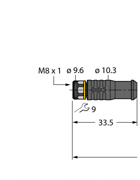 Actuator and Sensor Cable, PUR PKGS4M-10/TXL
