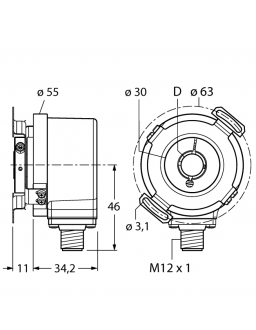 Incremental Encoder REI-12H8E-4B1000-H1181