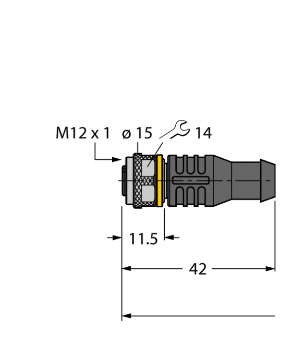 Actuator and Sensor Cable, PUR RKC4.5T-10-RSC4.5T/TXO