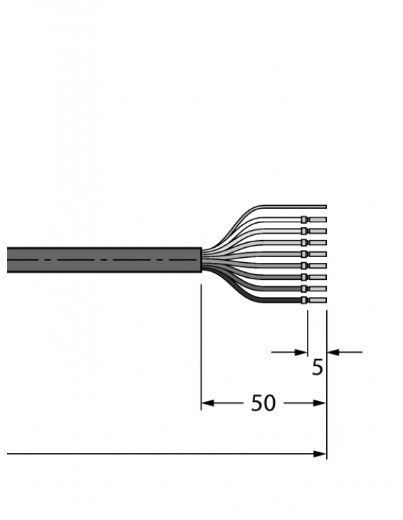 Actuator and Sensor Cable, PUR WSS8T-2/TXL