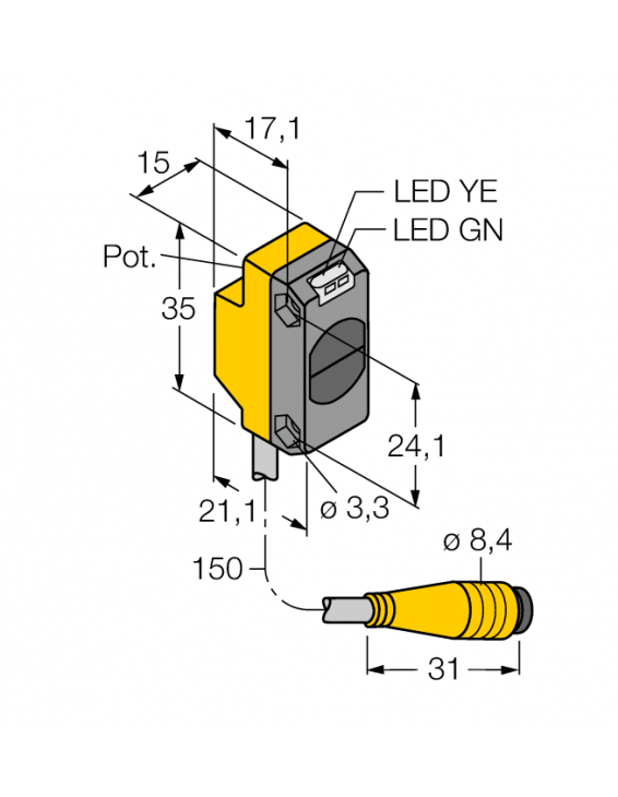 Photoelectric Sensor QS18VP6DLQ