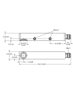 Ultrasonic Sensor RU20U-Q12S-UN8X-V1141