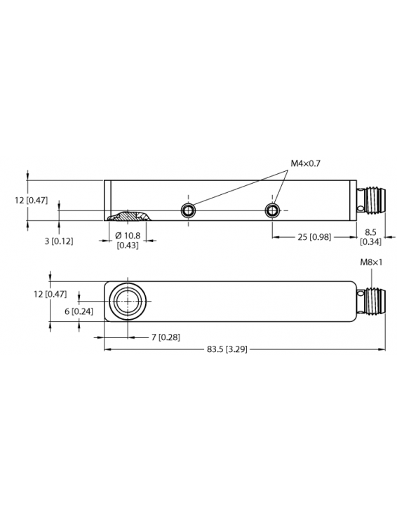 Ultrasonic Sensor RU20U-Q12S-UN8X-V1141
