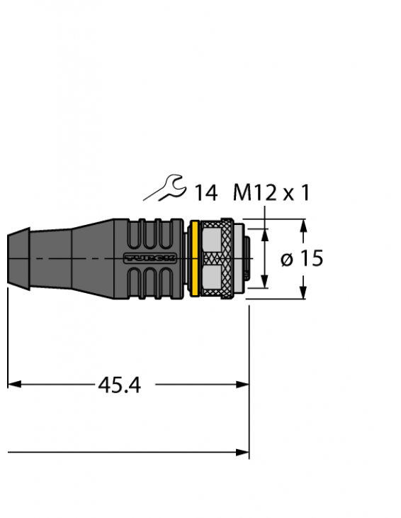Actuator and Sensor Cable, PUR RKS4.5T-3-RKS4.5T/TXL Actuator and Sensor Cable, PUR RKS4.5T-3-RKS4.5T/TXL