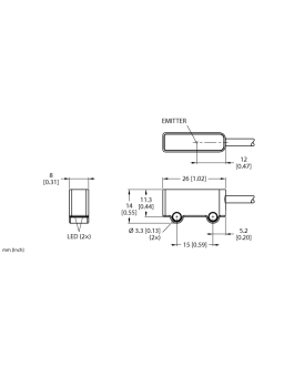 Photoelectric Sensor Q2XNAE-2M