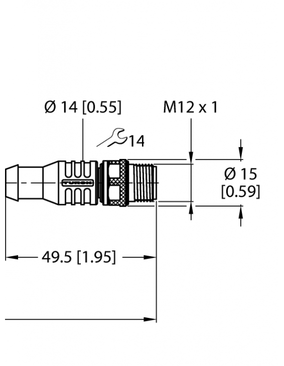 Actuator and Sensor Cable, PVC PKG4.5S-1-RSW4.5T/TEL