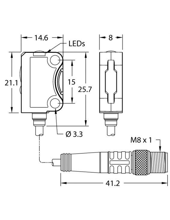 Photoelectric Sensor VS8APFF30BQ3