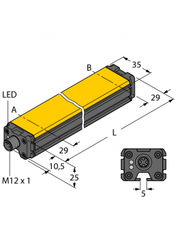 Inductive Linear Position Sensor LI1750P0-Q25LM0-ELIU5X3-H1151