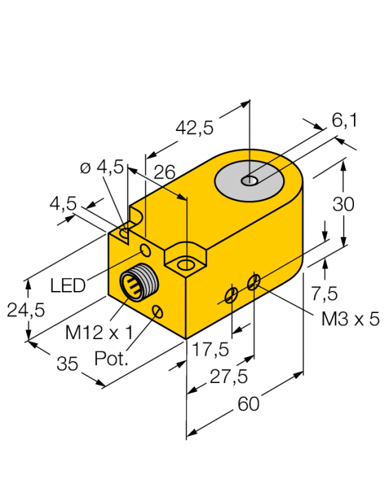 Inductive Sensor BI6R-W30-DAP6X-H1141 Inductive Sensor BI6R-W30-DAP6X-H1141