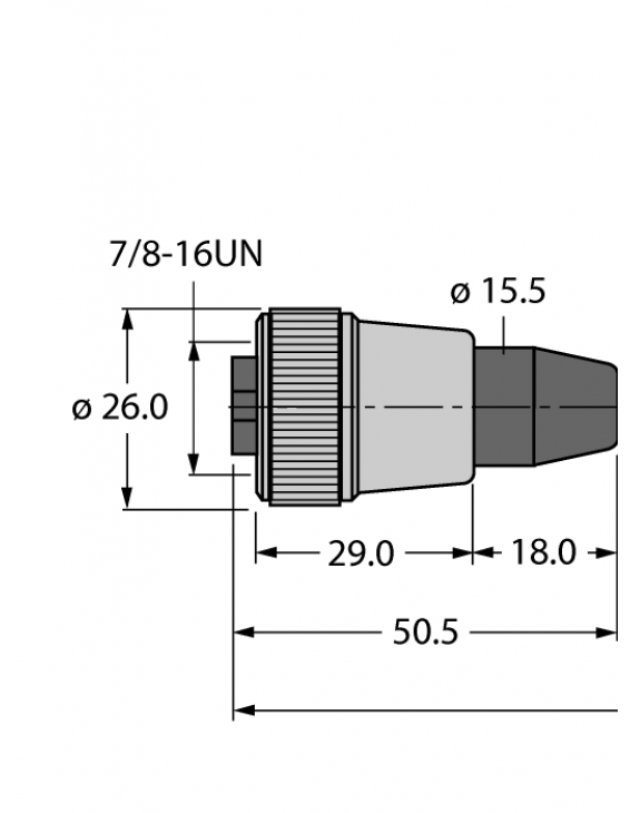 PROFIBUS-DP power cable RKM52-8M